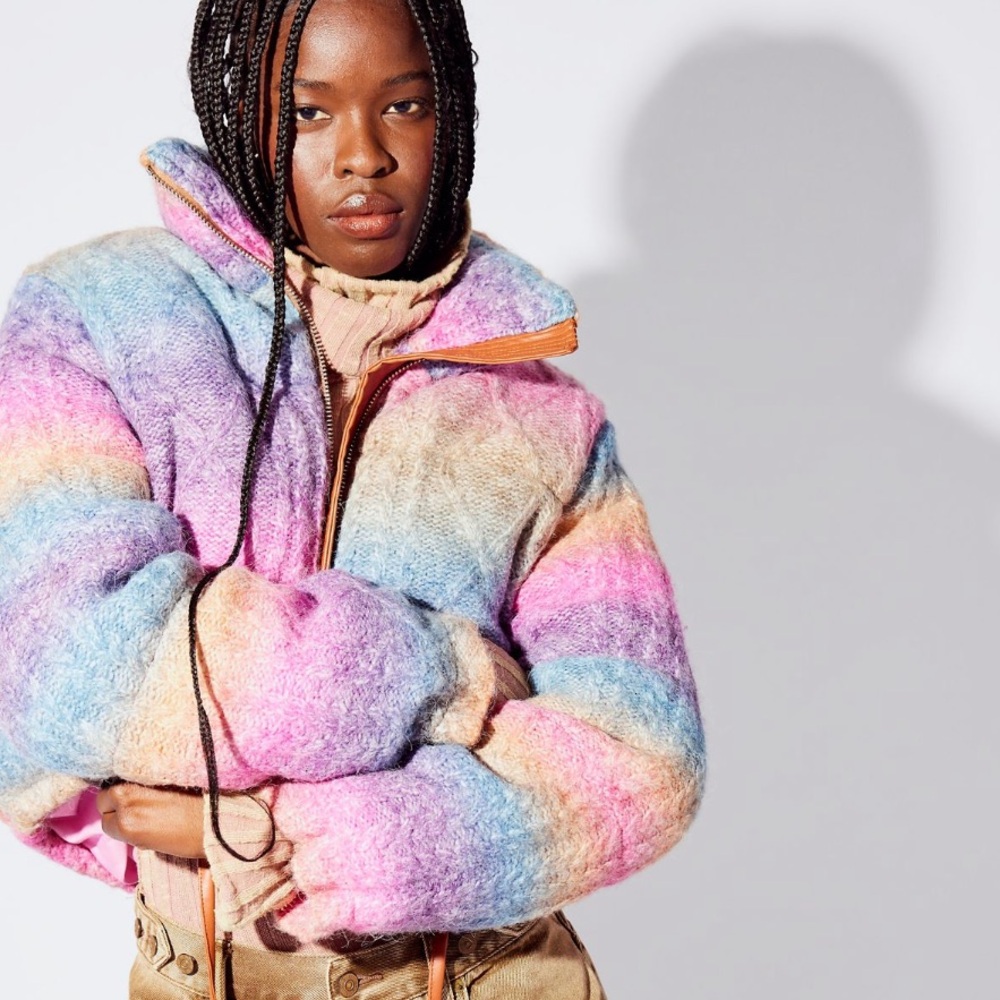 Super Fun Rainbow Puffer Jacket - image 1